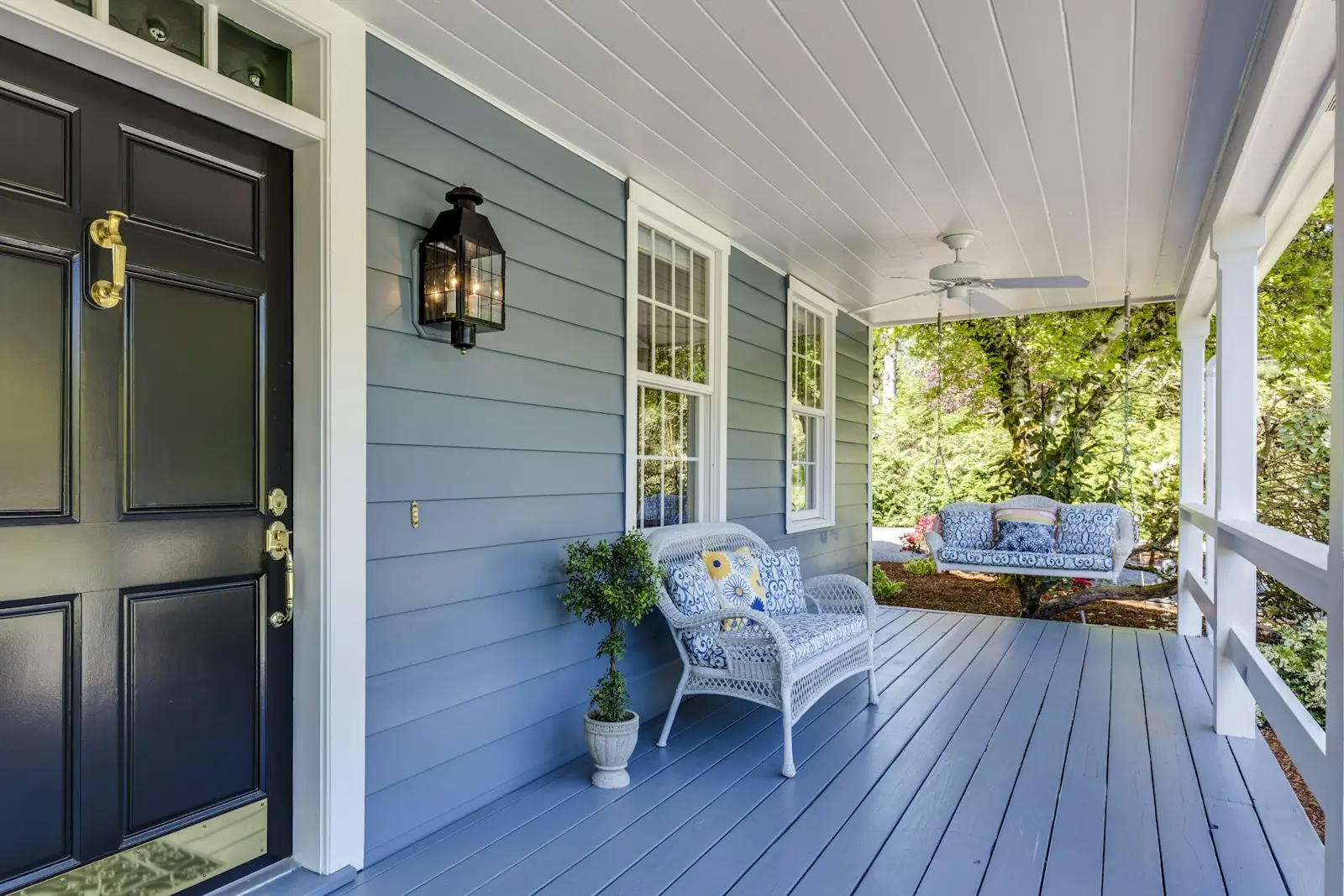 Front entrance of a welcoming home